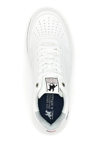 Weiße Turnschuhe mit Schnürsenkeln US Grand Polo GPM424707J