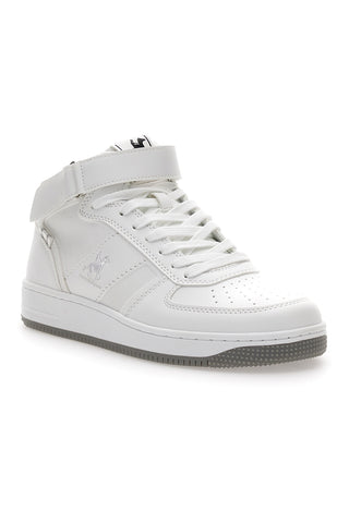 US Grand Polo Kevin Mid White Sneakers