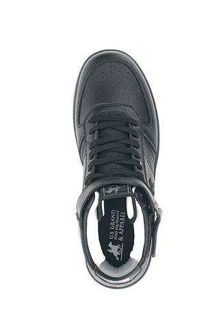 US Grand Polo Kevin Mid Schwarze Mid-Cut-Sneaker
