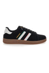 Schwarze Sneakers mit weißen Bändern CANGURO 591
