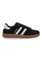 Schwarze Sneakers mit weißen Bändern CANGURO 591