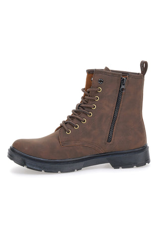 Braune KOMFORTSTIEFEL mit Gas-Seitenreißverschluss Nottingham