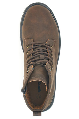 Braune KOMFORTSTIEFEL mit Gas-Seitenreißverschluss Nottingham