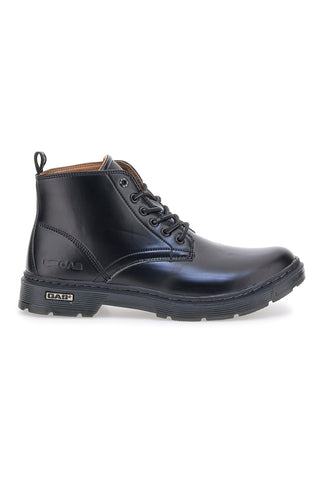 Niedrige schwarze STIEFEL mit Gas-Bristol-Schnürsenkeln