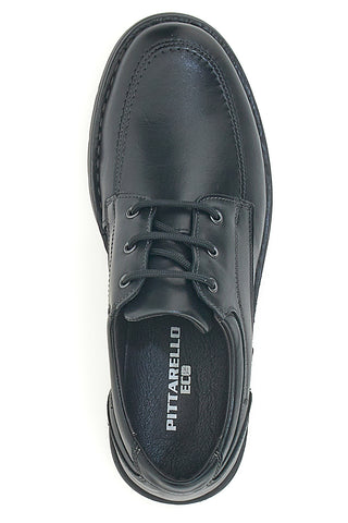 Schwarze Schnürschuhe aus echtem Leder Pittarello Eco 22706