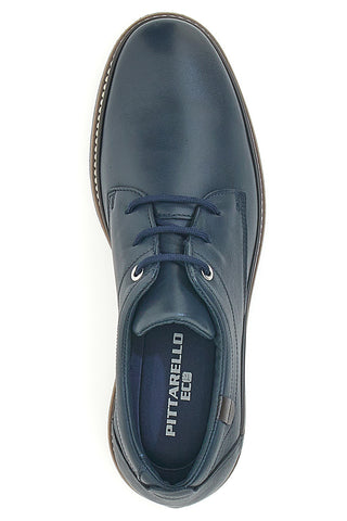 Blaue Schnürschuhe aus echtem Leder Pittarello Eco 450002