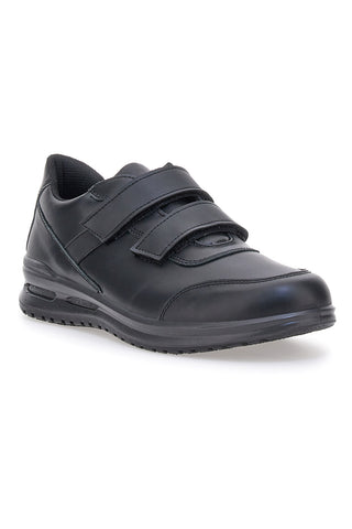 Stringate nere con strappi in velcro Made in Italy MARCO BRANDI 308