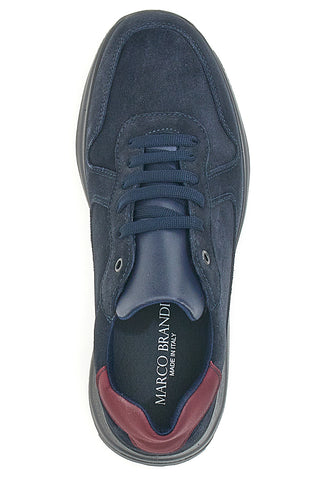 Blaue Schnürschuhe Made in Italy MARCO BRANDI 2104