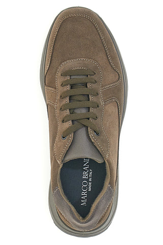 Braune Schnürschuhe, hergestellt in Italien, aus Leder MARCO BRANDI 2104