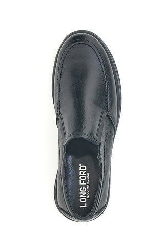 Schwarze Loafer aus echtem Leder, hergestellt in Italien, Longford 3