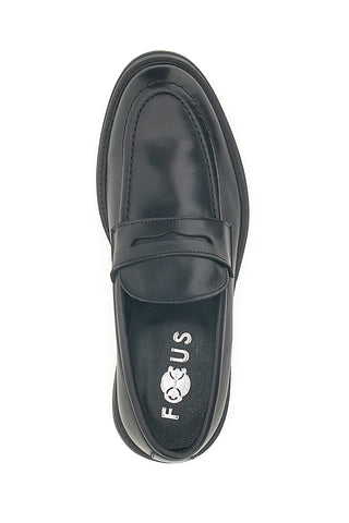 Klassische Mokassins aus echtem schwarzem Leder, hergestellt in Italien, PITTARELLO FOCUS 2040