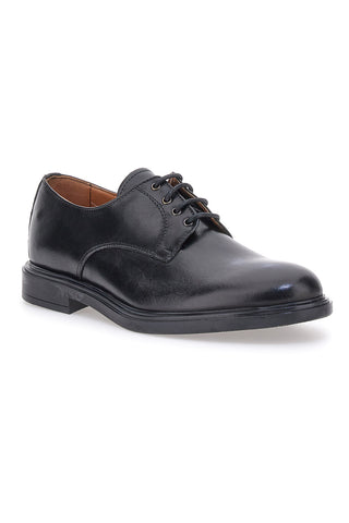 Schwarze Schnürschuhe mit glattem Obermaterial aus echtem Leder PITTARELLO 6851
