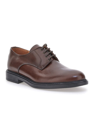 Braune Leder-Schnürschuhe Pittarello 6851