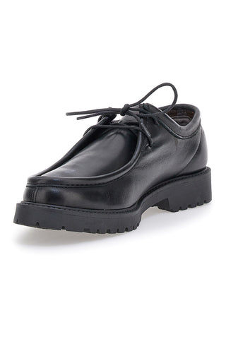 Schwarze Schnürschuhe aus echtem Leder Pittarello 1505