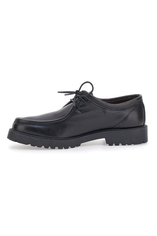 Schwarze Schnürschuhe aus echtem Leder Pittarello 1505