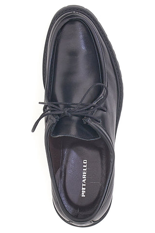 Schwarze Schnürschuhe aus echtem Leder Pittarello 1505