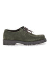 Grüne Wildleder-Schnürschuhe aus echtem Leder Pittarello 1505