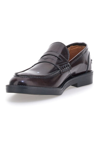 Bordeaux-Mokassins aus echtem Leder Pittarello 3252