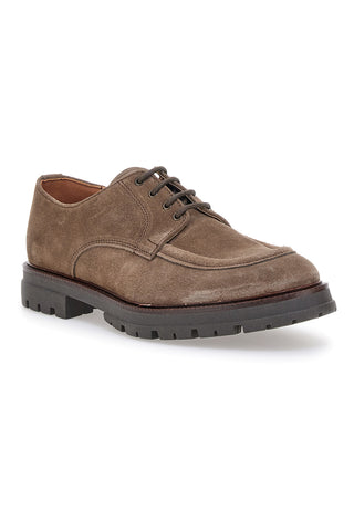 Stringate Taupe in Vera Pelle PITTARELLO 6009
