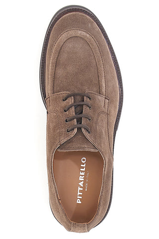 Taupefarbene Schnürschuhe aus echtem Leder PITTARELLO 6009