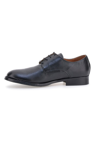 Schwarzer Schnürschuh aus echtem Leder PITTARELLO 506