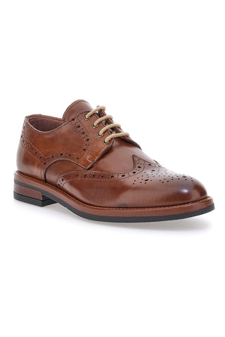 Scarpe Stringate Marroni In Vera Pelle Made in Italy Pittarello Class 06