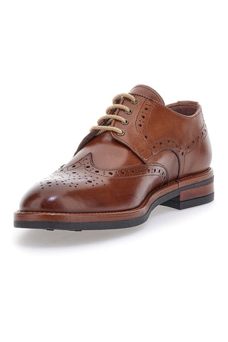 Scarpe Stringate Marroni In Vera Pelle Made in Italy Pittarello Class 06