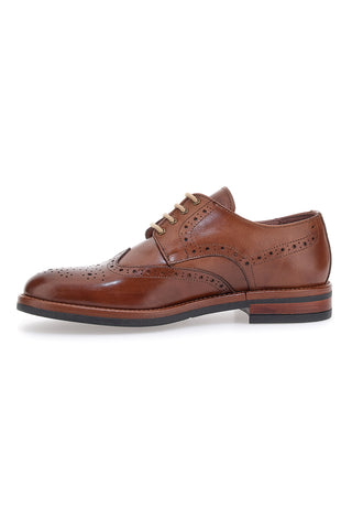 Scarpe Stringate Marroni In Vera Pelle Made in Italy Pittarello Class 06