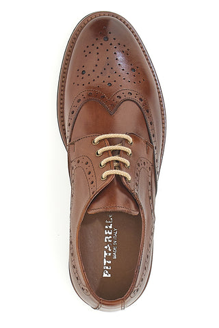 Scarpe Stringate Marroni In Vera Pelle Made in Italy Pittarello Class 06