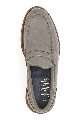 Mocassini tortora con bocca di leone PITTARELLO CLASS 014