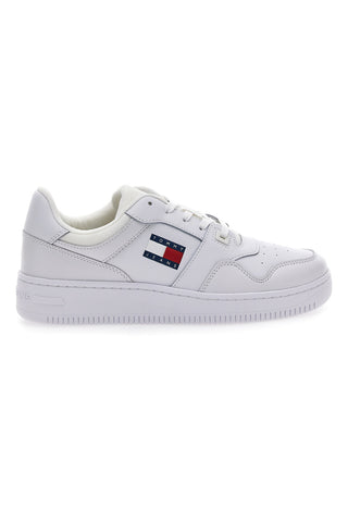 Weiße Turnschuhe TOMMY HILFIGER RETRO BASKET ESS