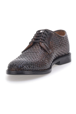 Braune Schnürschuhe aus echtem Leder Pittarello Class 2