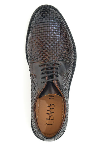 Braune Schnürschuhe aus echtem Leder Pittarello Class 2