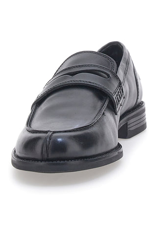 Schwarze Mokassins aus echtem Leder Pittarello Klasse 800