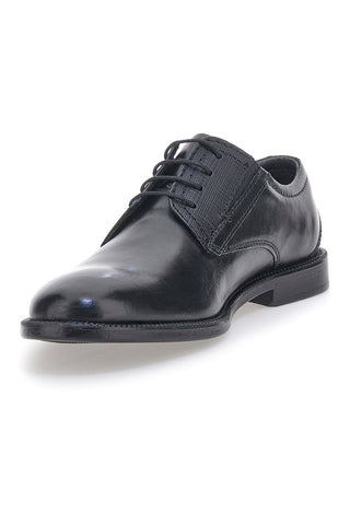Scarpe Stringate Nere In Vera Pelle Pittarello Class 615
