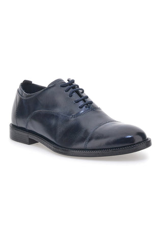 Pittarello Class 601 Schnürschuhe aus echtem Leder, blau