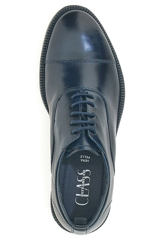 Pittarello Class 601 Schnürschuhe aus echtem Leder, blau