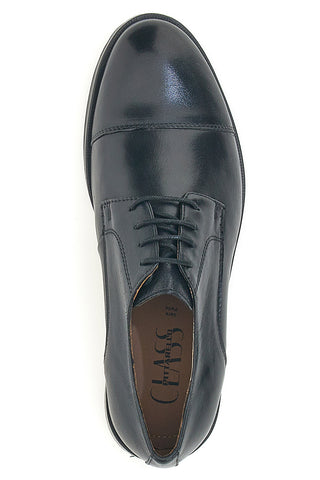 Schwarze Schnürschuhe mit Schnürsenkeln aus echtem Leder Pittarello Class 331