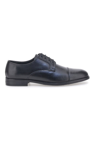 Schwarze Schnürschuhe aus echtem Leder Made in Italy PITTARELLO 950