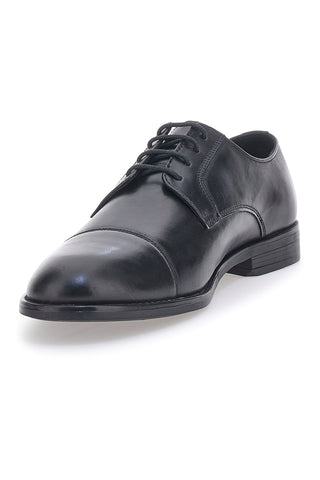 Schwarze Schnürschuhe aus echtem Leder Made in Italy PITTARELLO 950