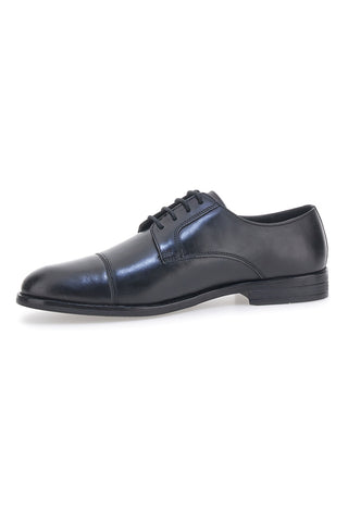 Schwarze Schnürschuhe aus echtem Leder Made in Italy PITTARELLO 950