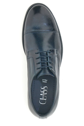 Pittarello Class 17 Schnürschuhe aus echtem Leder, blau