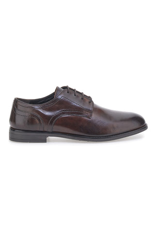 Schwarze Schnürschuhe aus echtem Leder Made in Italy PITTARELLO 901