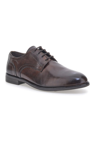 Schwarze Schnürschuhe aus echtem Leder Made in Italy PITTARELLO 901