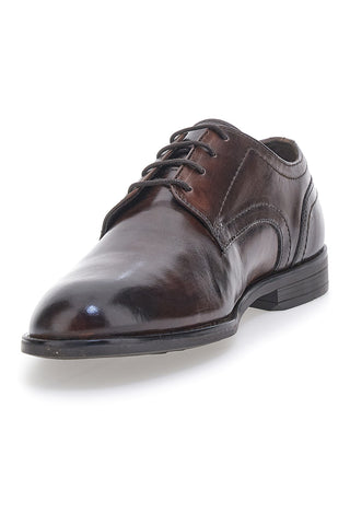 Schwarze Schnürschuhe aus echtem Leder Made in Italy PITTARELLO 901