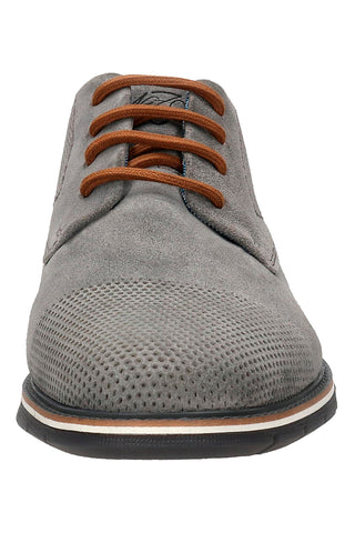 Scarpe Stringate Grigie con Tomaia Traforata in Pelle BUGATTI 3319711K