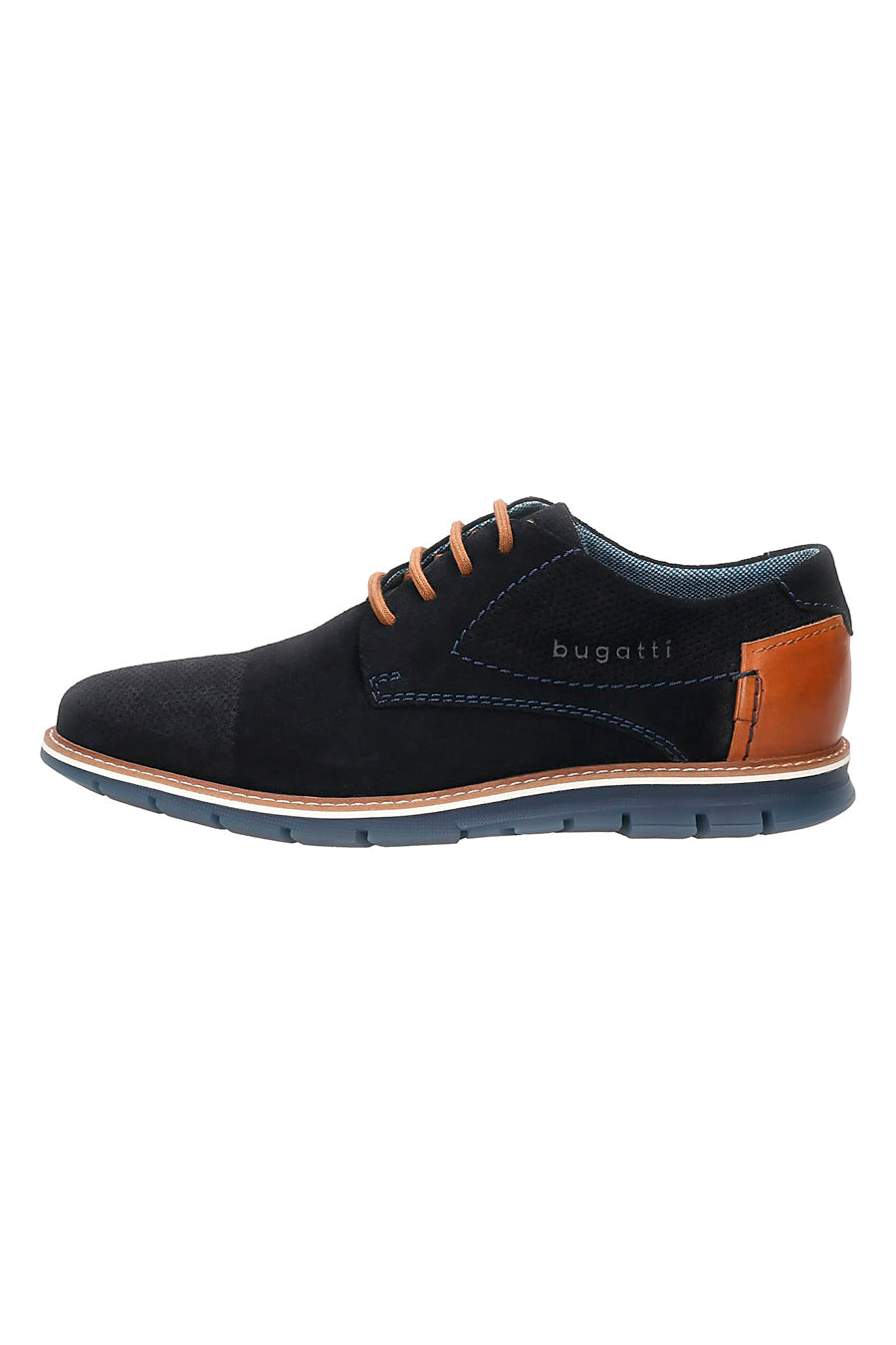 Bugatti Derby Uomo 312666072100 - Scarpe Stringate In Pelle Con Finitura Usata