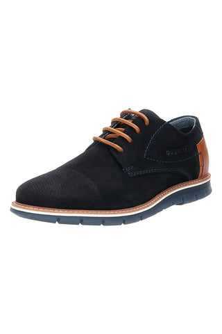 Blaue Schnürschuhe mit Obermaterial aus perforiertem Leder BUGATTI 3319711K