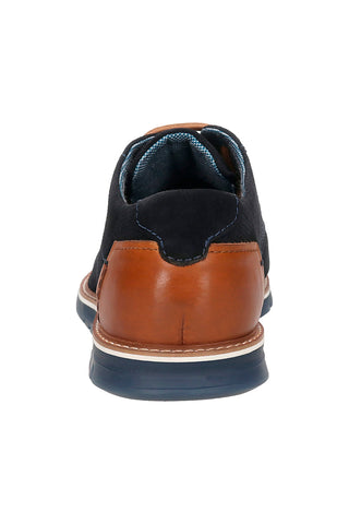 Blaue Schnürschuhe mit Obermaterial aus perforiertem Leder BUGATTI 3319711K