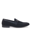 JOHES LAND 218014 Schwarze Loafer mit spitzer Spitze und Schnalle
